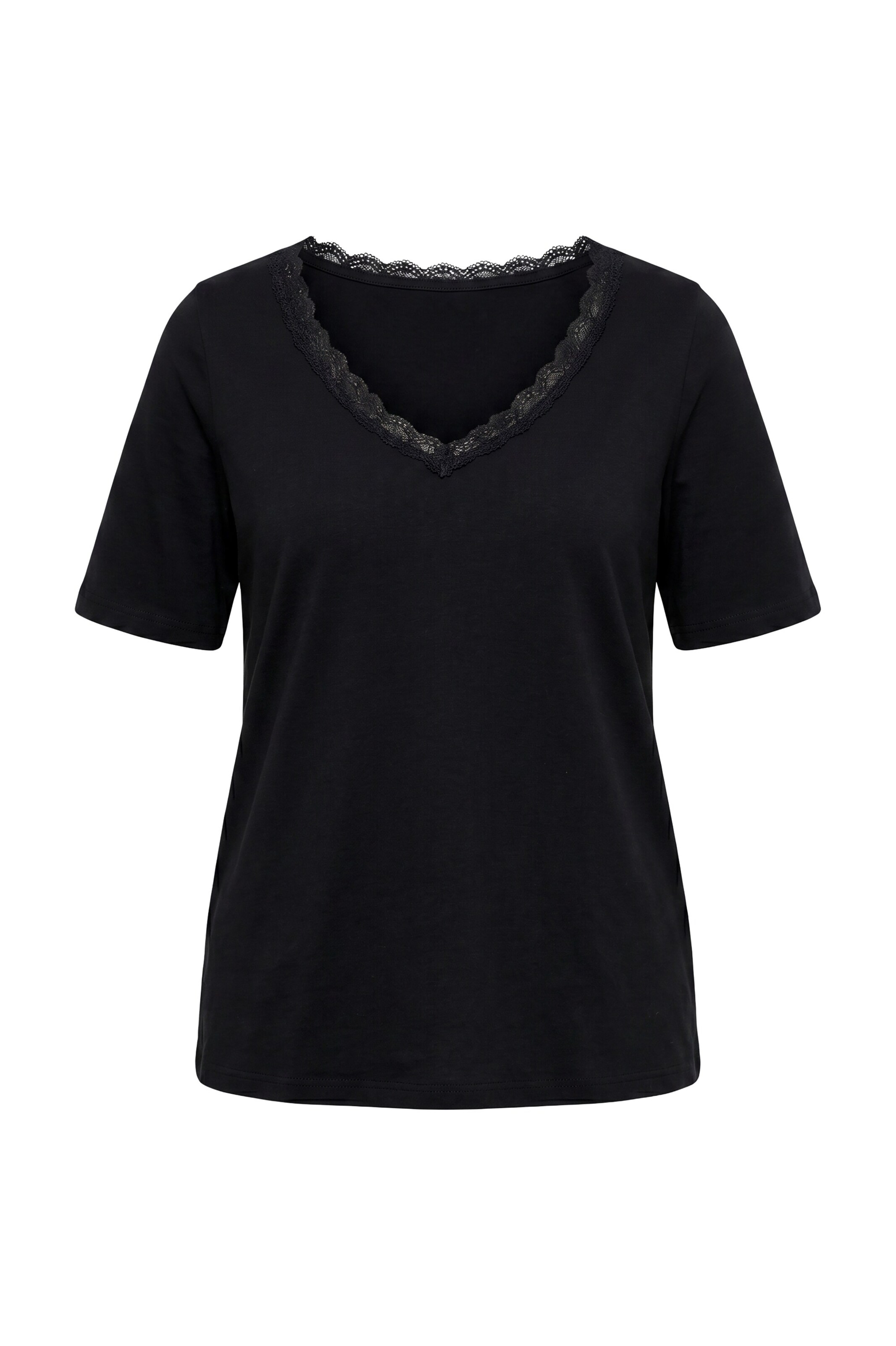 Ulla Popken Shirt in M-L in schwarz, Produktansicht