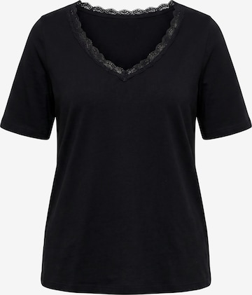 Ulla Popken Shirt in Schwarz: Vorderseite