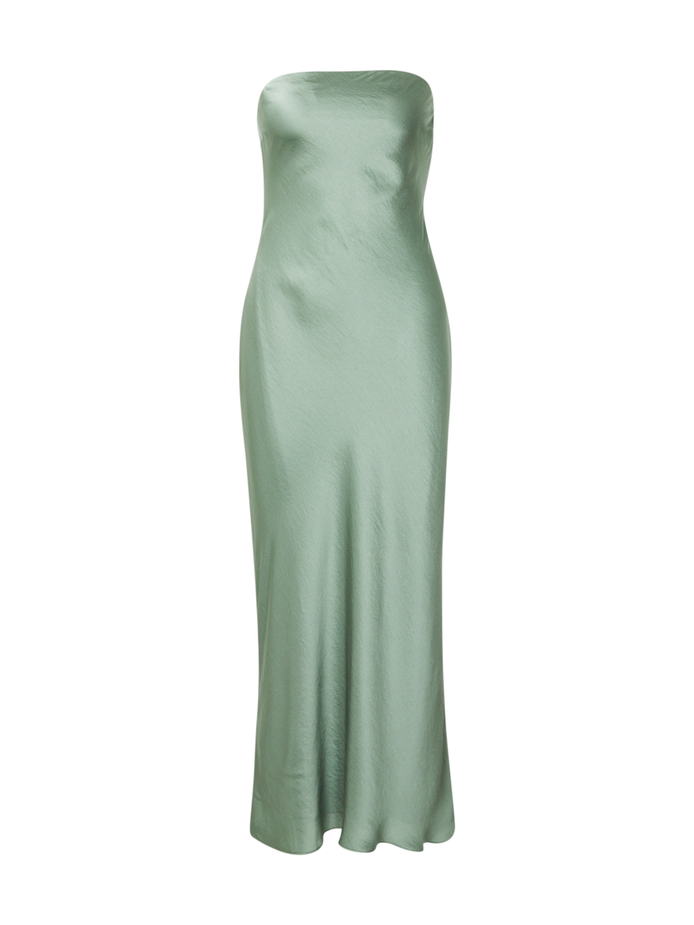 Abercrombie & Fitch Společenské šaty – zelená: přední strana