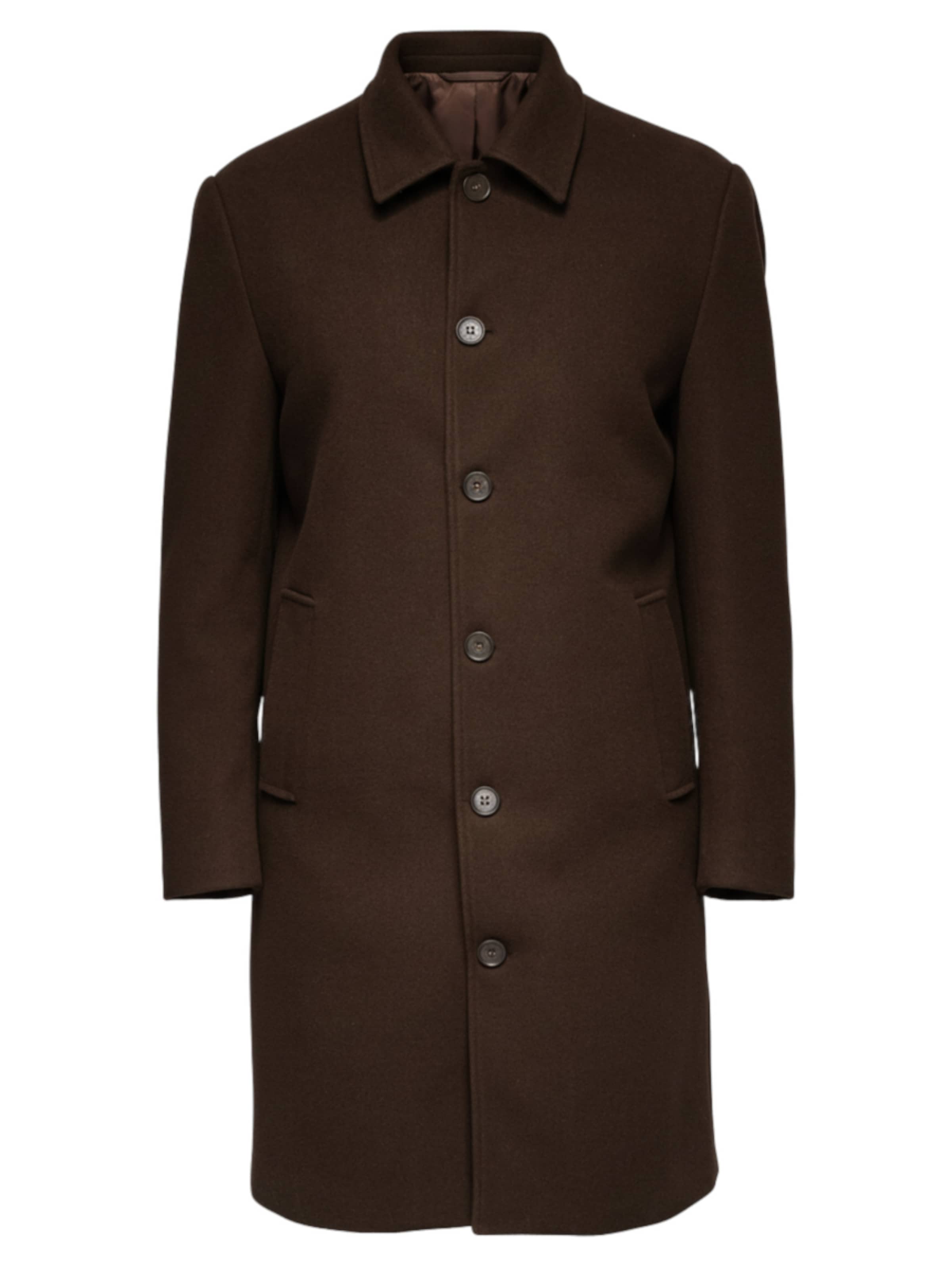 Ombre Tussenjas in Bruin: voorkant