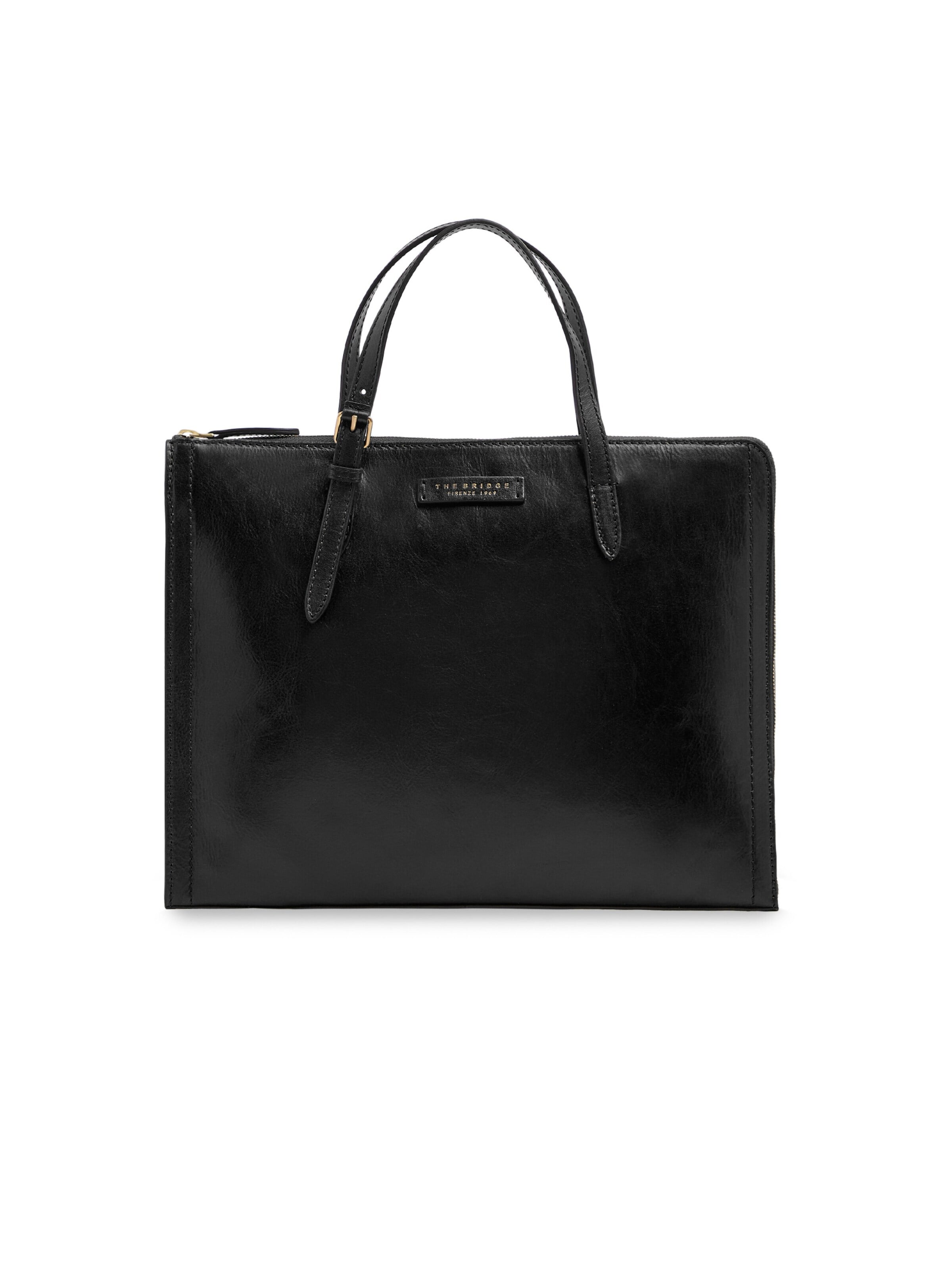 The Bridge Shoulder Bag in Black: front