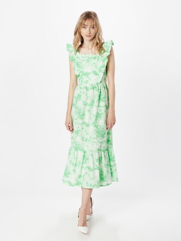 SISTERS POINT Summer Dress 'UNIZA' in Green: front