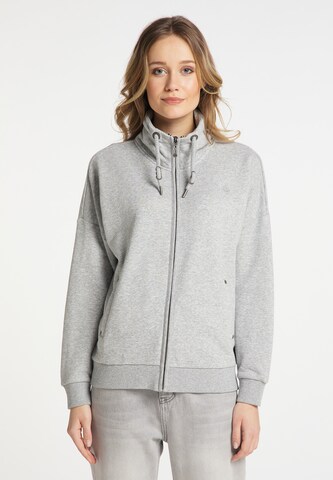 DreiMaster Vintage Sweatvest in Grijs: voorkant