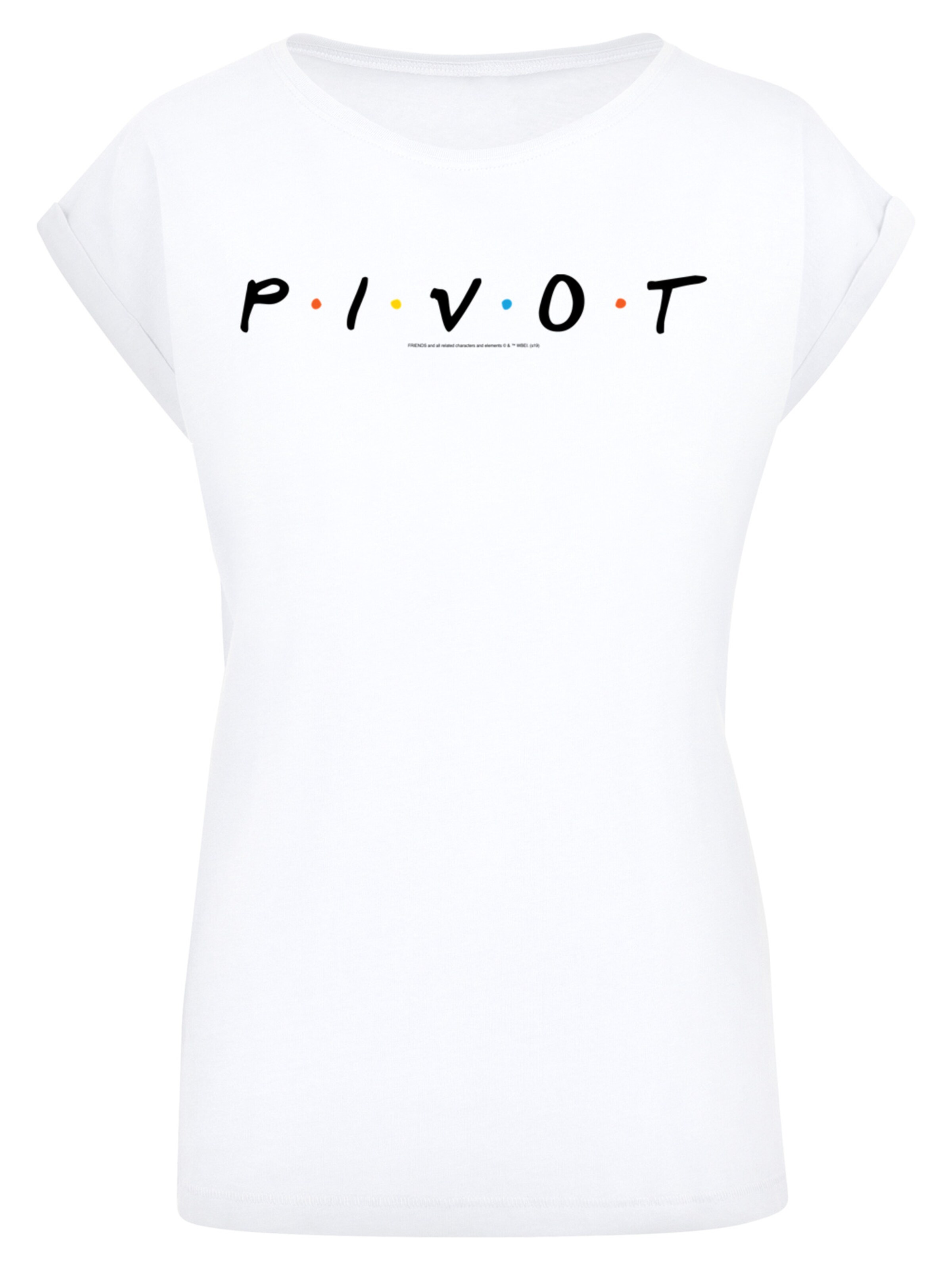 F4NT4STIC Shirt 'Friends TV Serie Pivot' in White: front