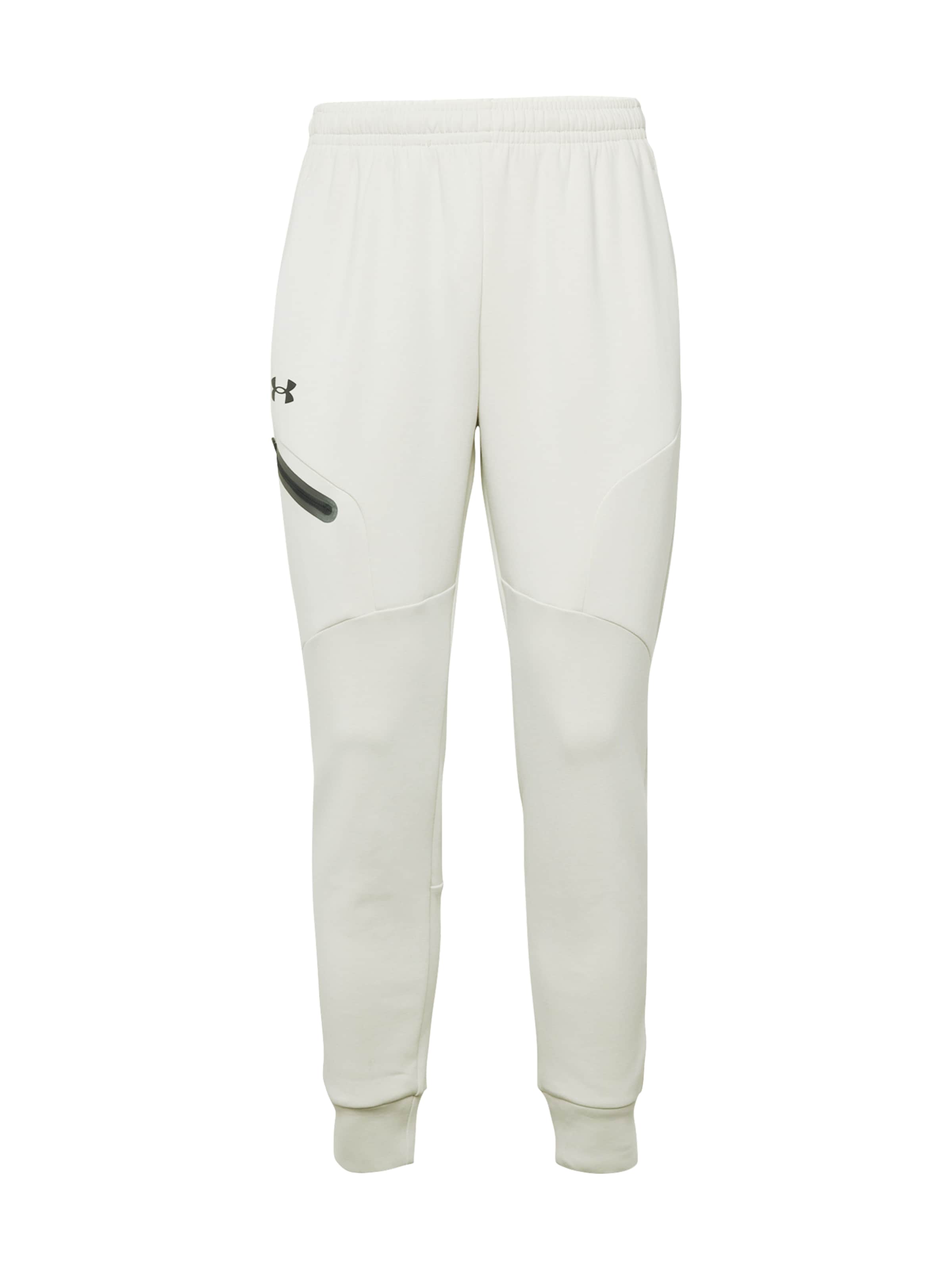 UNDER ARMOUR Sportbroek 'Unstoppable' in Wit: voorkant