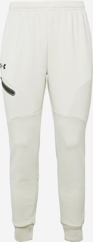 Pantalon de sport 'Unstoppable' UNDER ARMOUR en blanc : devant