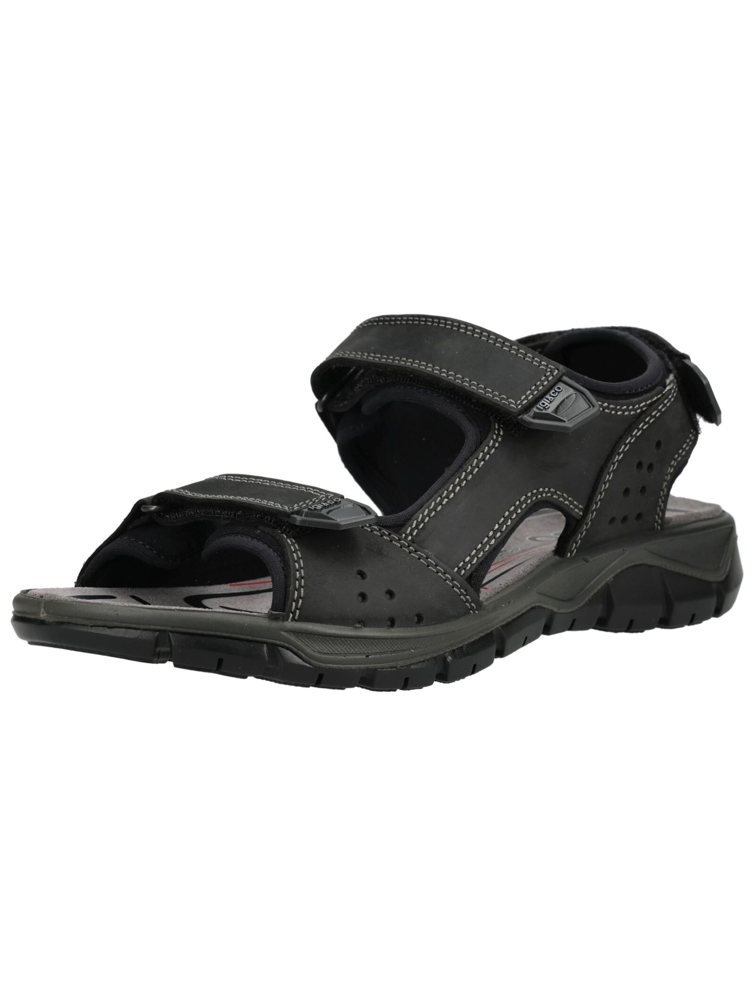 Sandales IGI&CO en noir : devant