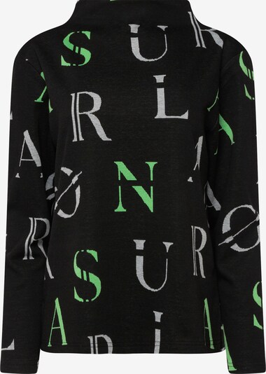LAURASØN Sweatshirt in de kleur Grijs / Groen / Zwart, Productweergave
