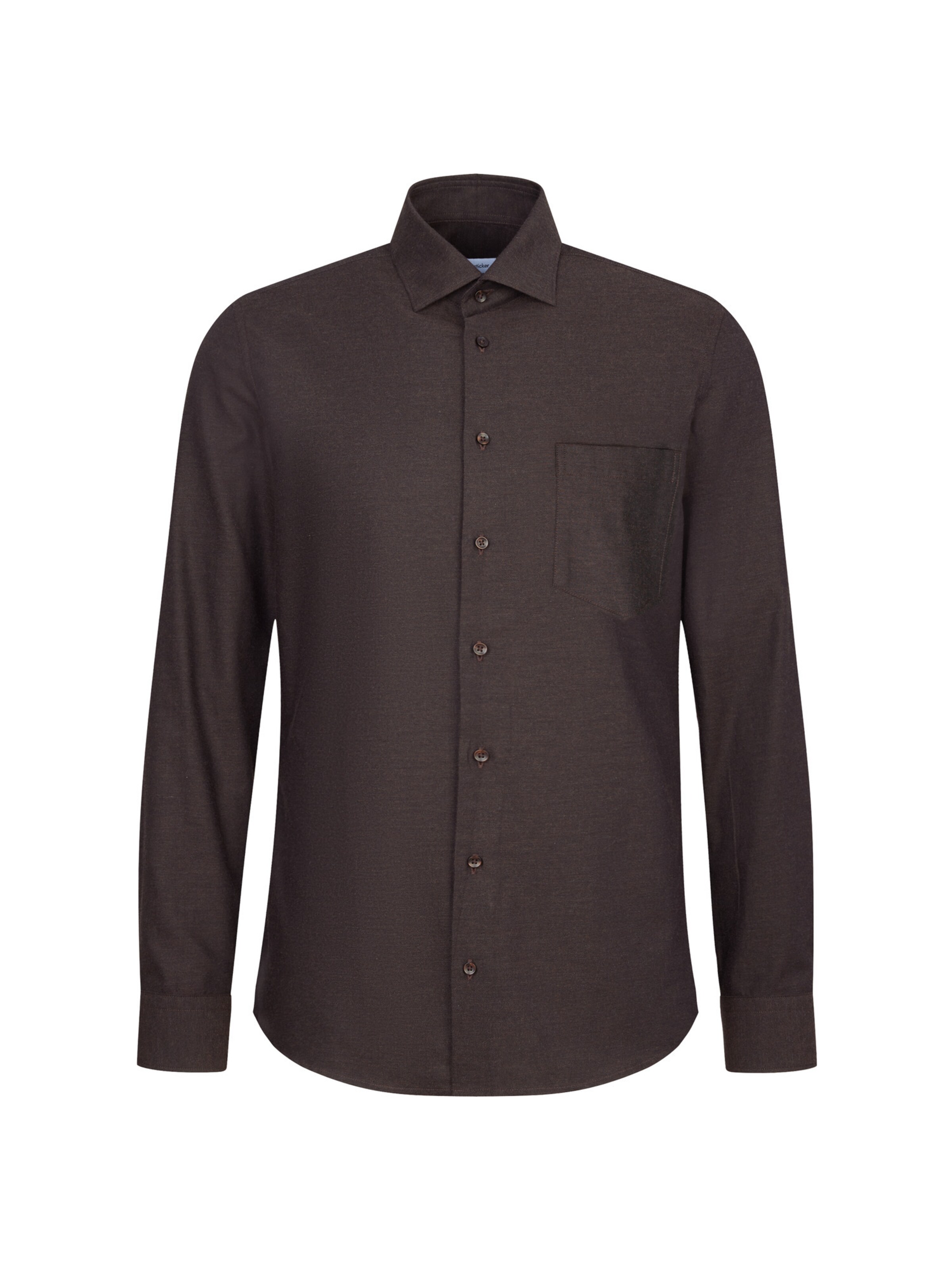 Chemise SEIDENSTICKER en marron : devant