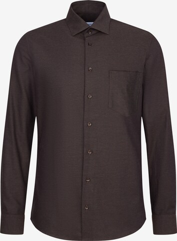 Chemise SEIDENSTICKER en marron : devant