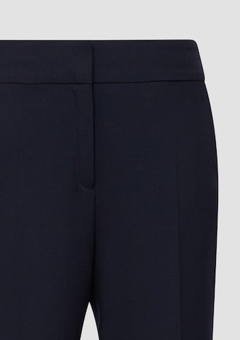 Regular Pantalon à plis s.Oliver en bleu