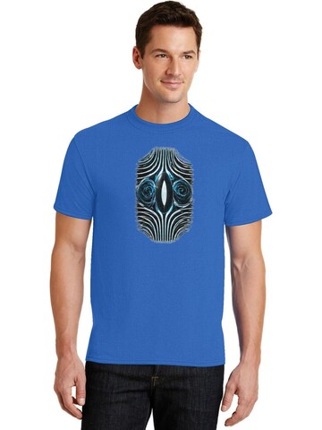 HUSKSWARE Shirt 'Grafik' in Blue: front