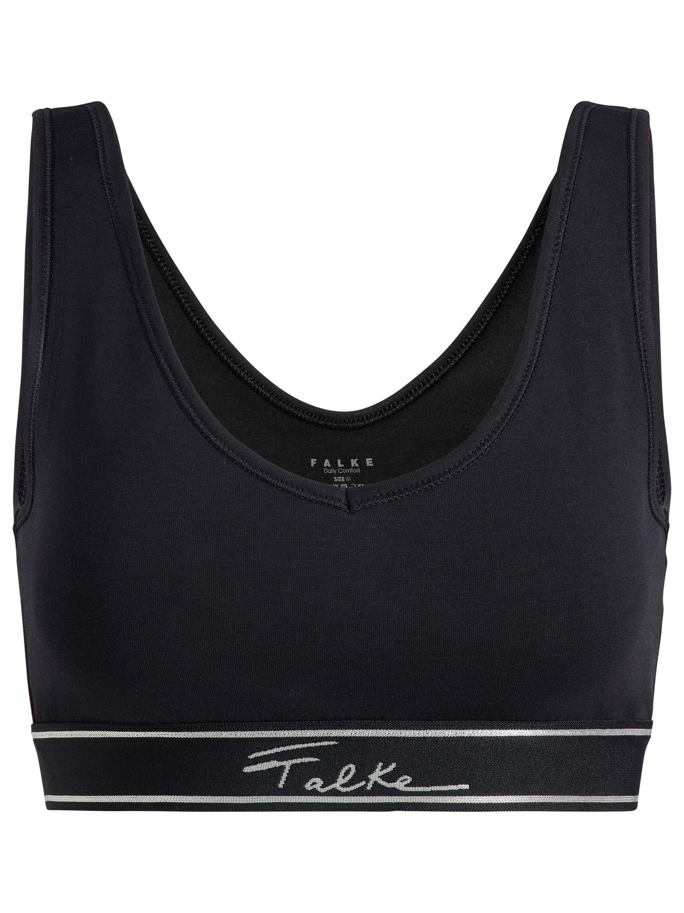 FALKE Bustier BH 'Anniversary 2-Pack'‌‌‌‌‌‌‌ in Schwarz: Vorderseite