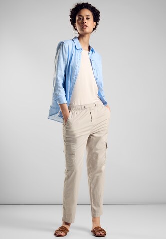 STREET ONE Loosefit Cargohose in Beige