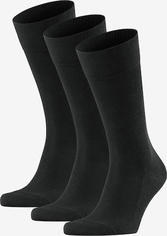 FALKE Socks in Black: front