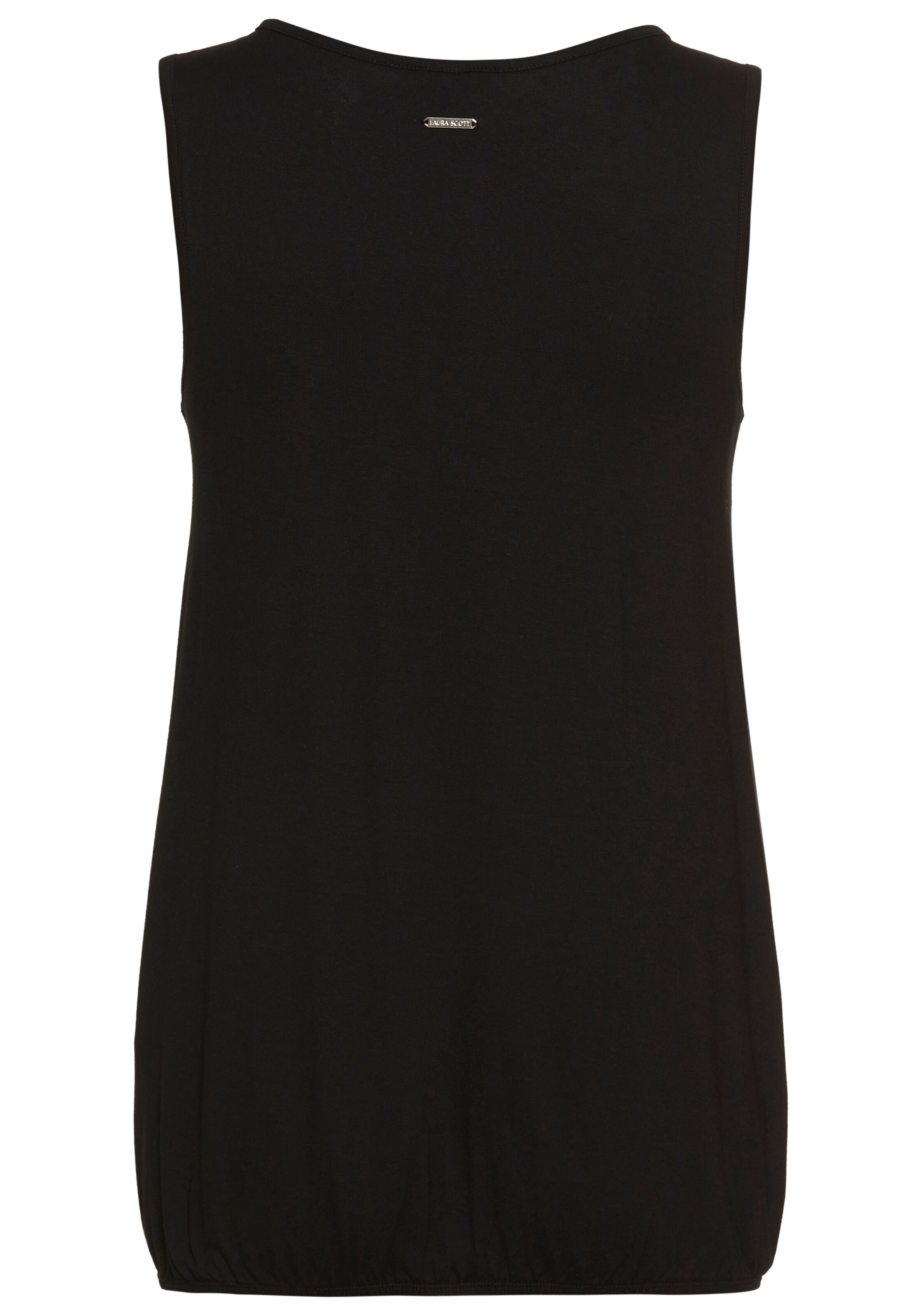 LAURA SCOTT Top in Black: front