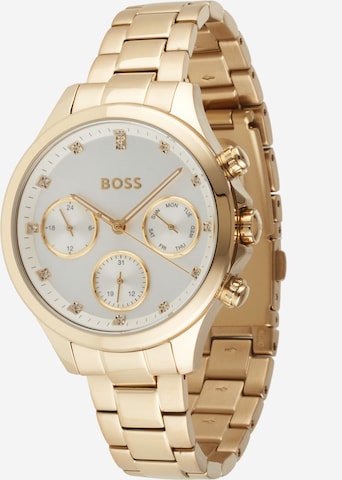 BOSS Black Analog Watch in Gold: front