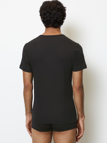 T-Shirt ' Iconic Rib ' Marc O'Polo en noir