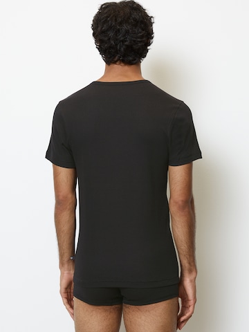 Marc O'Polo Shirt ' Iconic Rib ' in Black