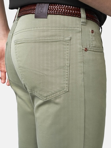 MEYER Regular Chino trousers 'M5 Five Pocket' in Green