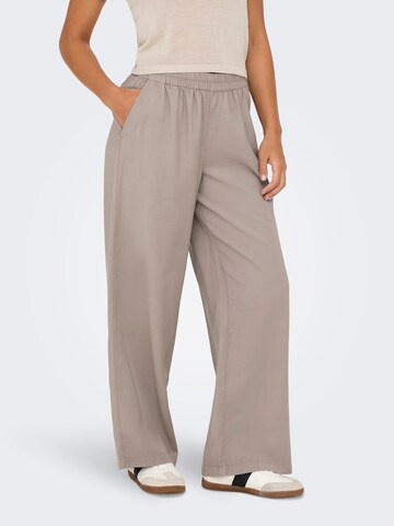 Loosefit Pantalon 'ONLaris' ONLY en gris : devant