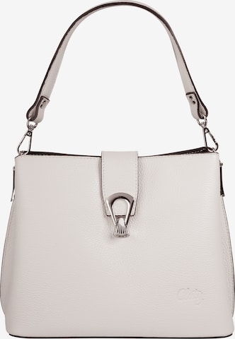 Sac à bandoulière Cluty en blanc : devant