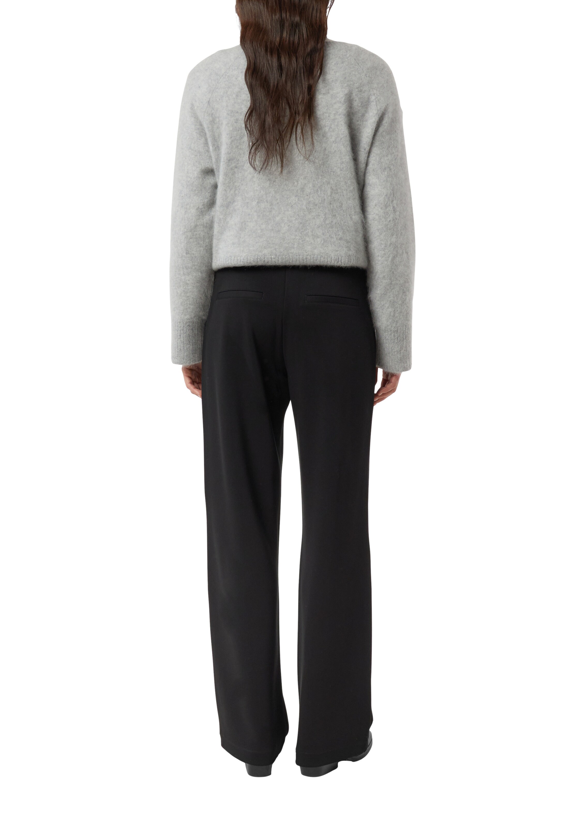 COMMA Wide leg Trousers in Black