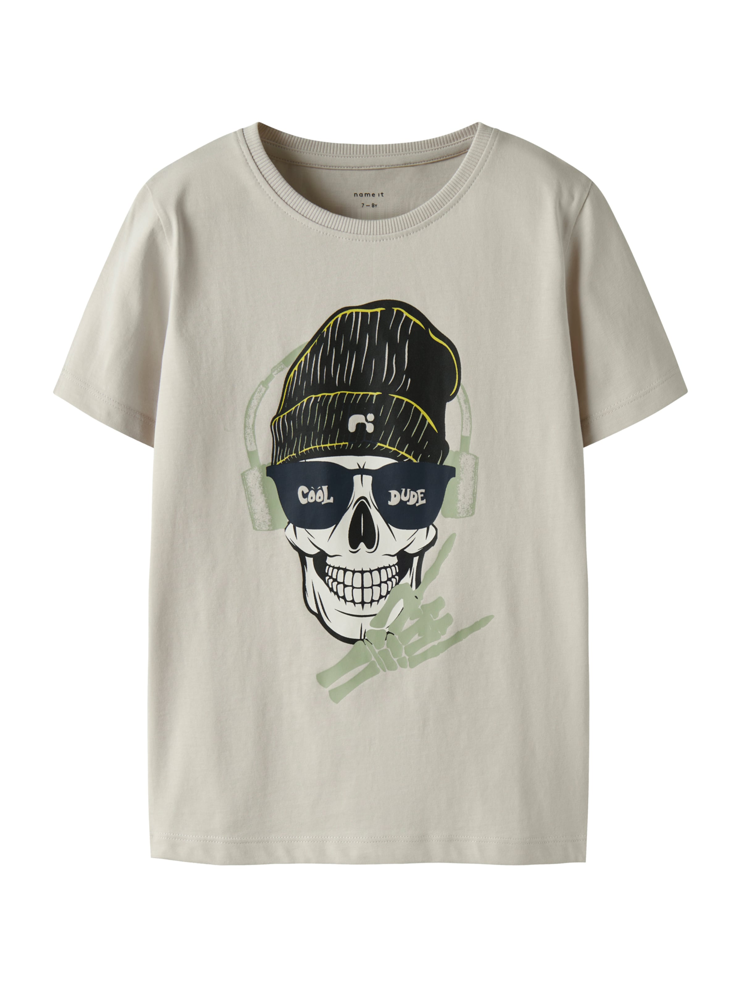 NAME IT Póló 'NKMTED' - szürke: elől