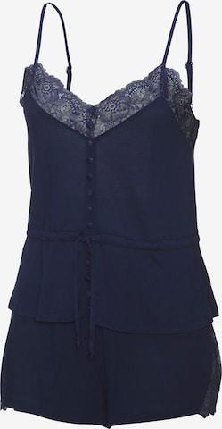 LASCANA Korte pyjama in Blauw