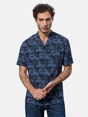 PIERRE CARDIN Regular Fit Hemd in Blau: predná strana