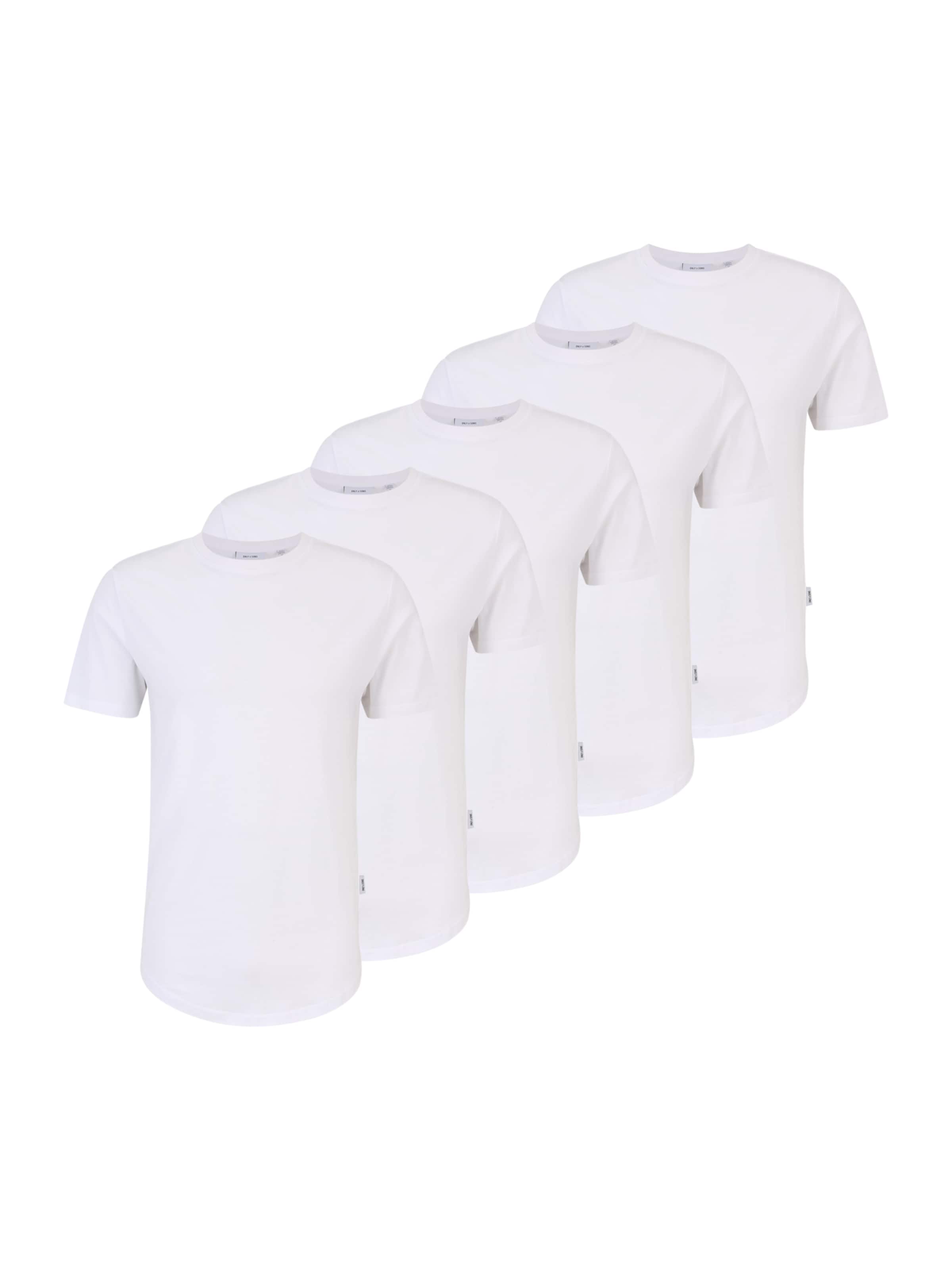 Only & Sons T-Shirt 'ONSMATT LONGY' in Weiß: Vorderseite