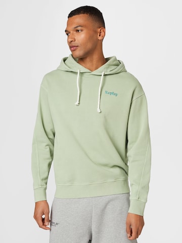 REPLAY Sweatshirt in Grün: predná strana