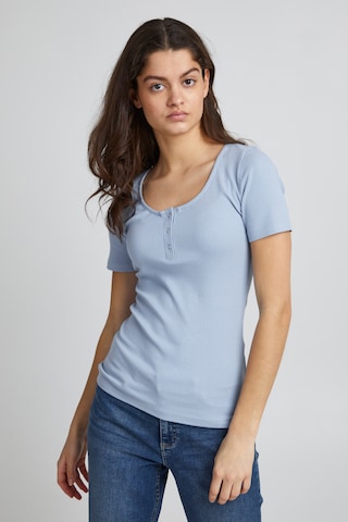 ICHI Shirt in Blauw: voorkant