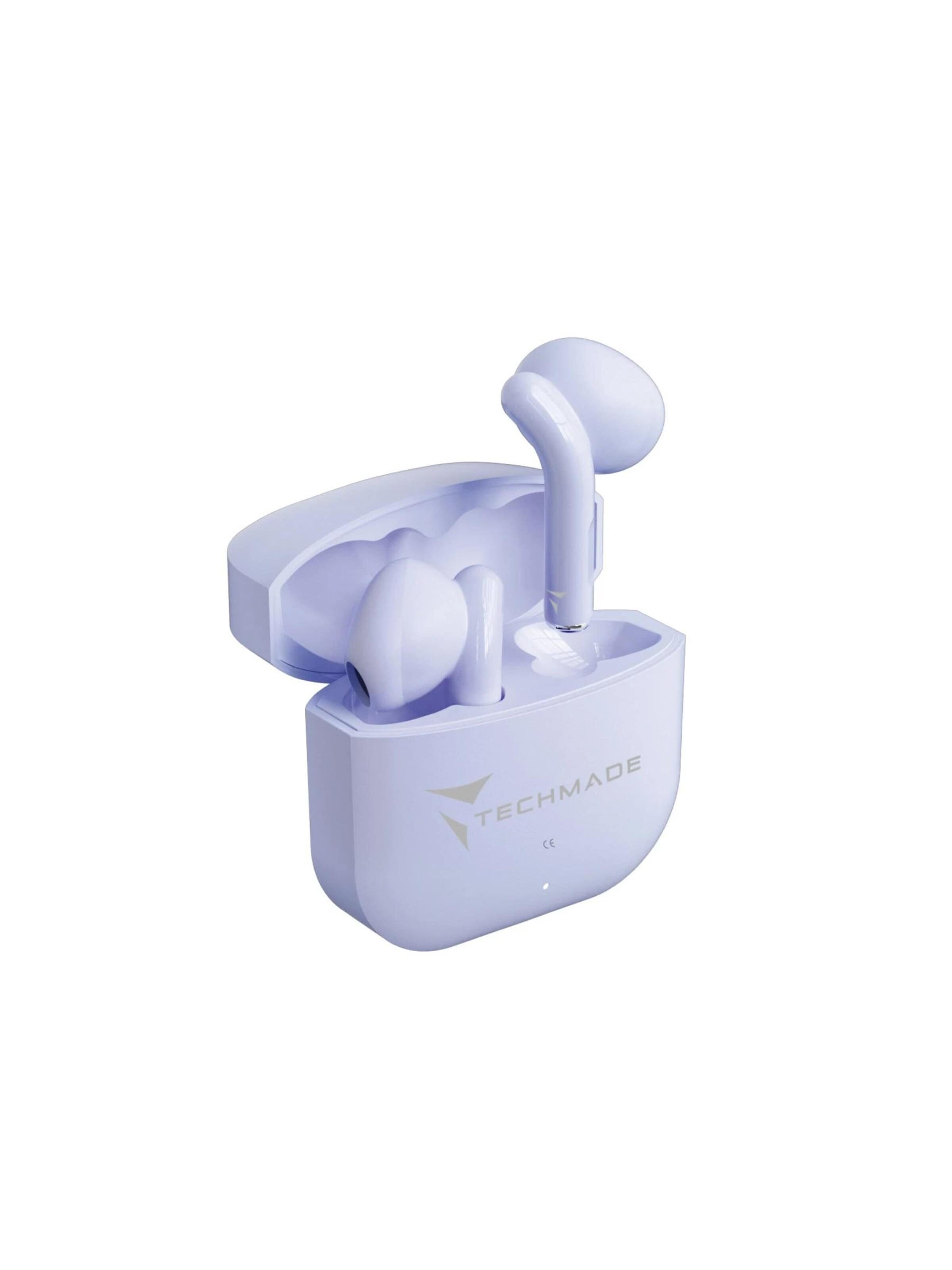 Casques 'Techmade Kabellose In Ear Kopfhörer Mit Ladebox' Techmade en violet