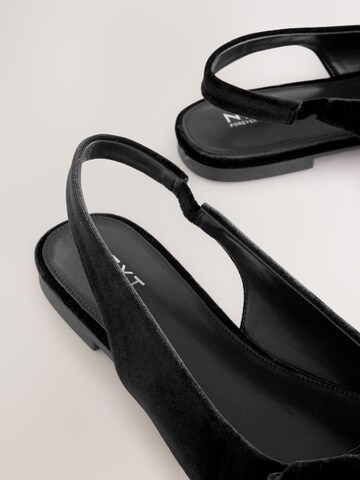 Next Лодочки с открытой пяткой в Черный