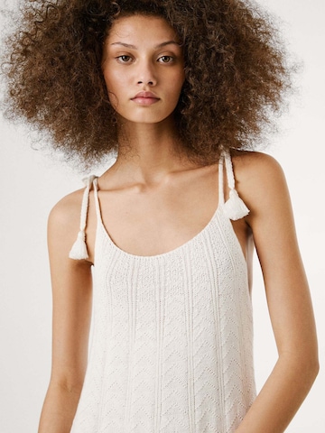Pepe Jeans Knit dress 'Ohara' in White