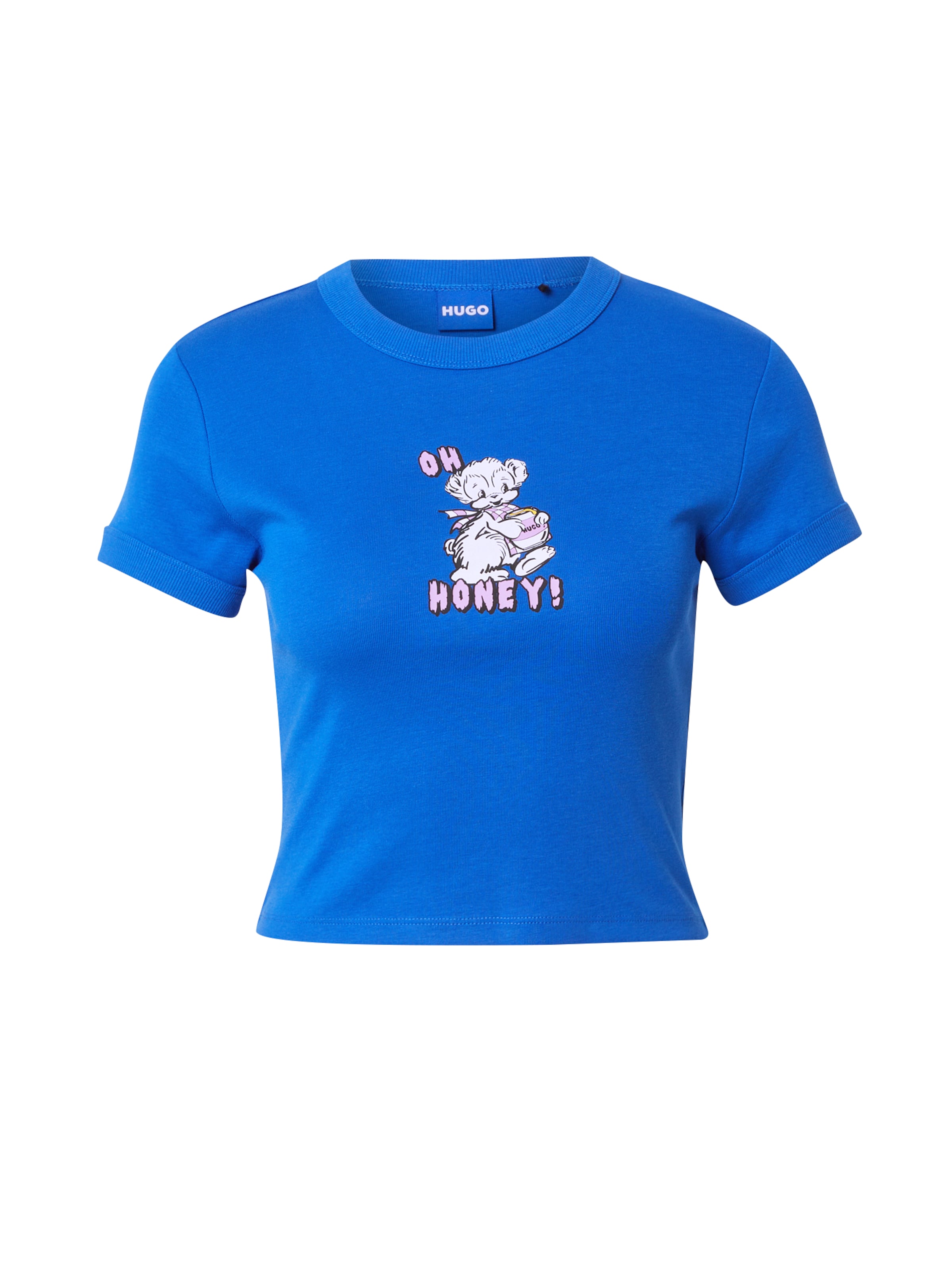 HUGO Koszulka 'Dalia' w kolorze niebieski: przód