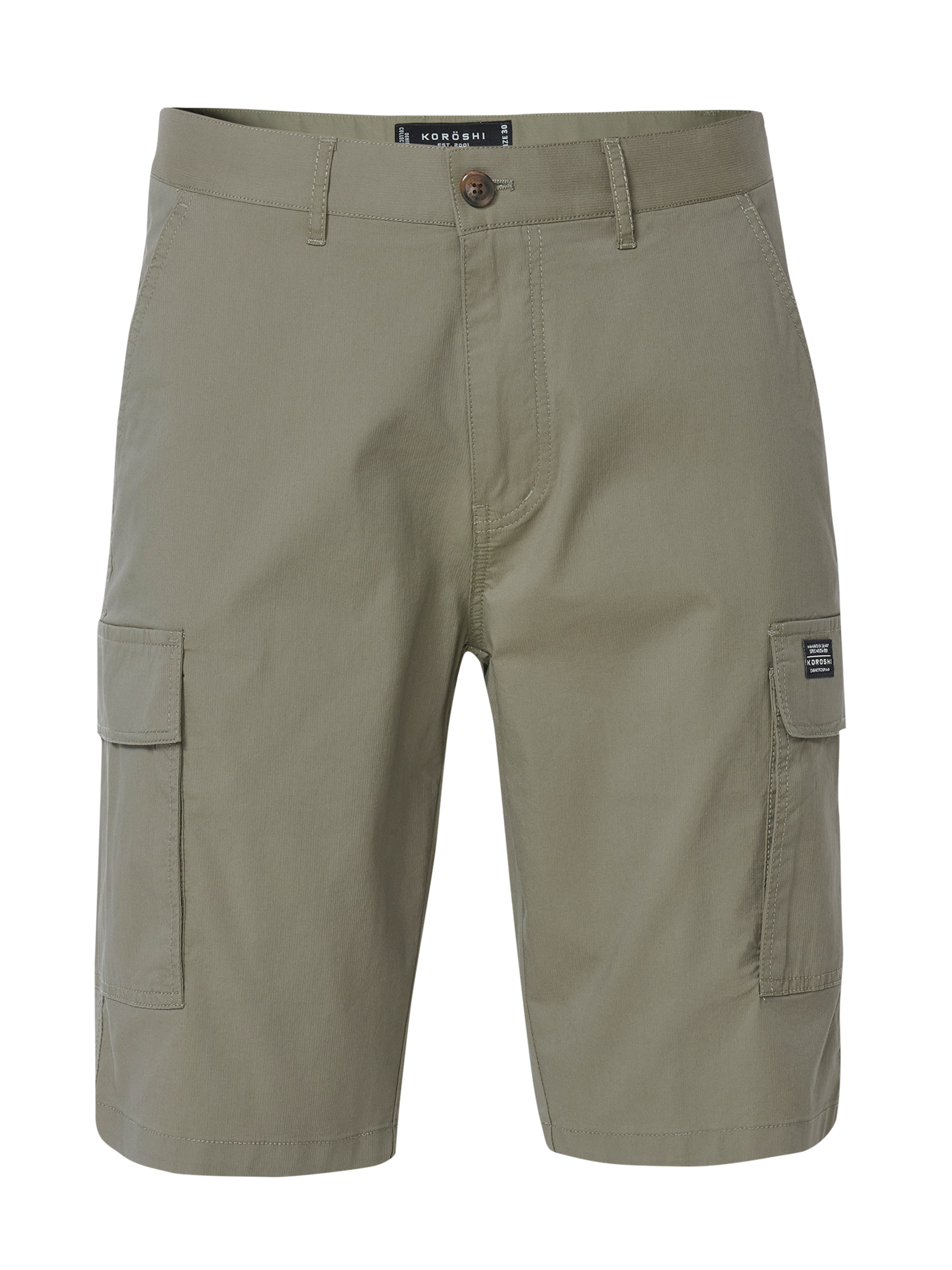 Regular Pantalon cargo KOROSHI en vert : devant
