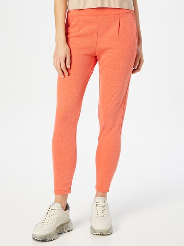 ICHI Skinny Workout Pants in Orange: front