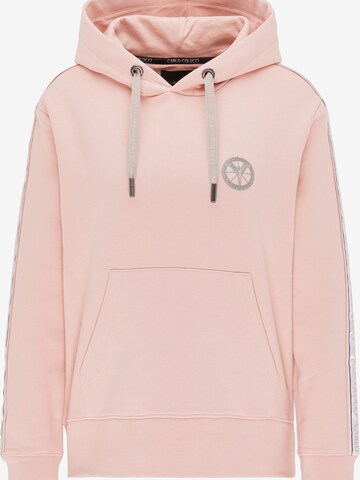 Sweat-shirt ' Catania ' Carlo Colucci en rose : devant