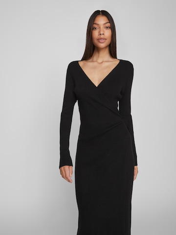 VILA Knit dress 'COMFY' in Black