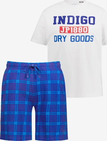 JP1880 Short Pajamas in Blue: front