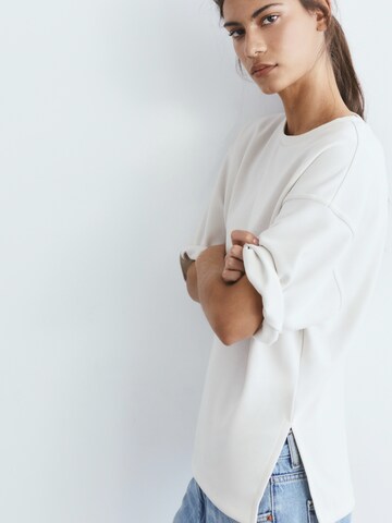 Pull&Bear Oversized Shirt in Beige