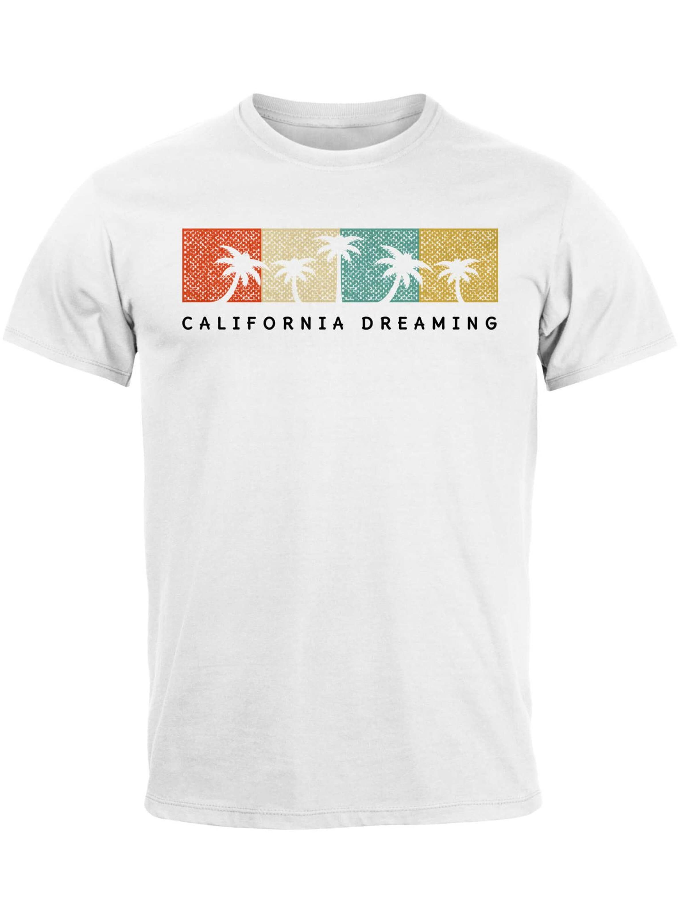Neverless Shirt 'California Dreaming' in White: front