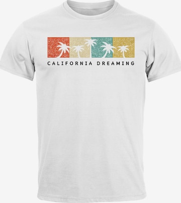 Neverless Shirt 'California Dreaming' in White: front