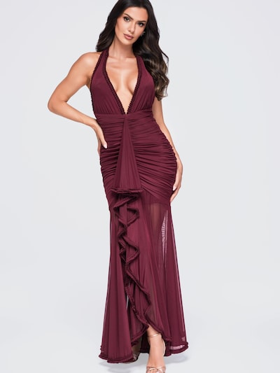 Ombre Abendkleid in 36 in burgunder, Produktansicht