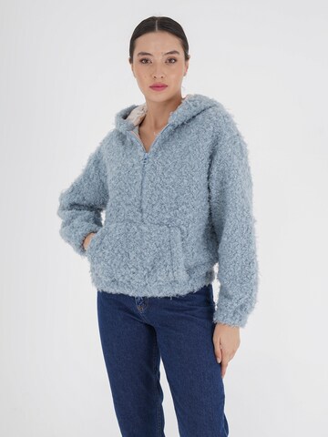 FRESHLIONS Fleece jas in Blauw: voorkant