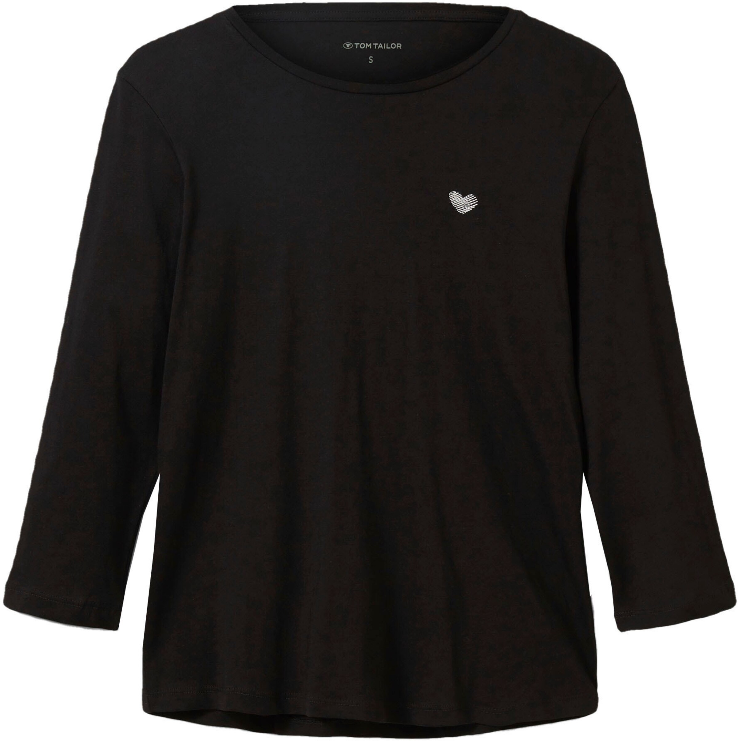 TOM TAILOR Shirt in Schwarz