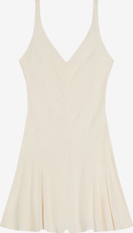 Bershka Dress in Beige: front