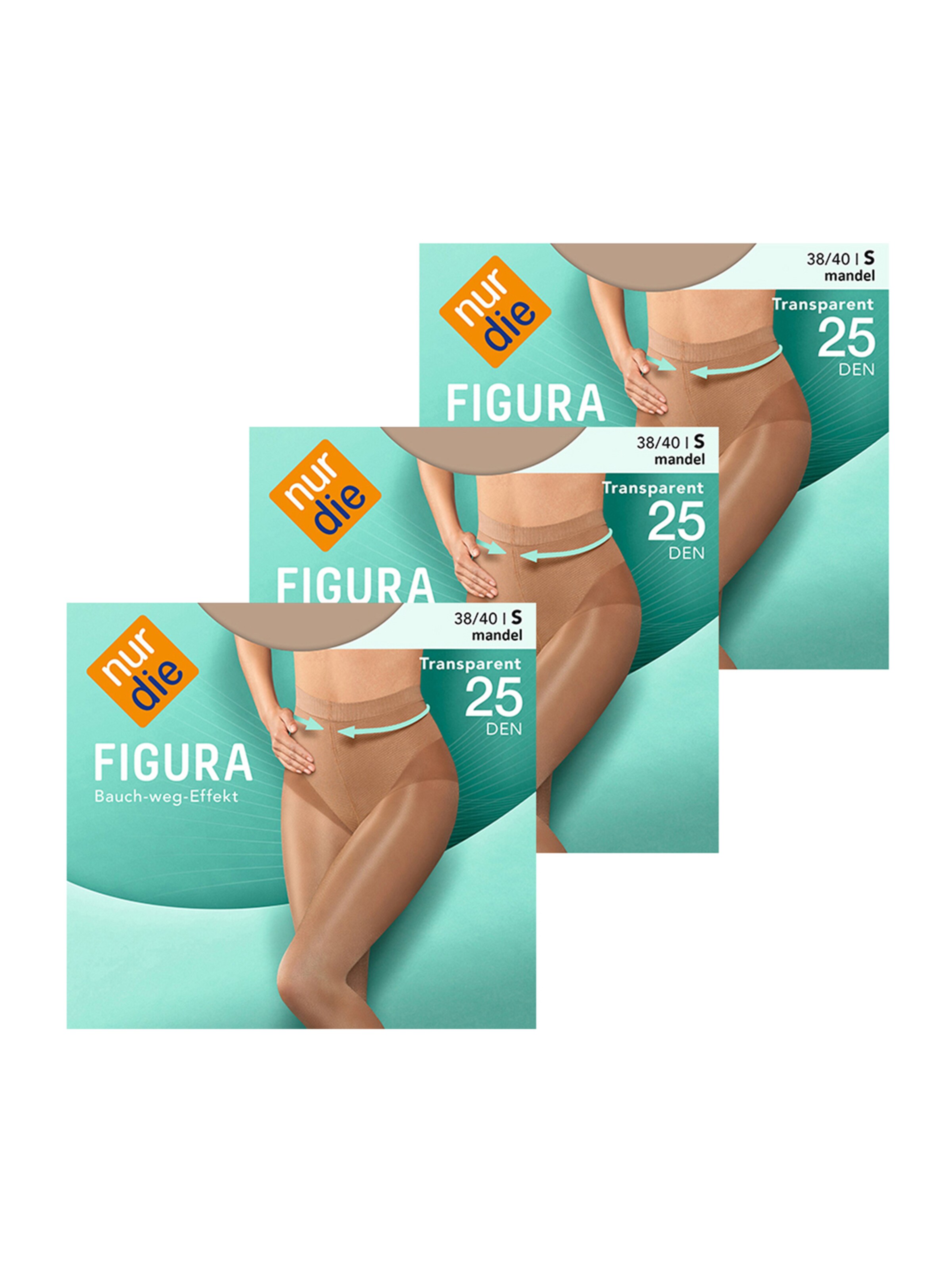 Nur Die Tights ' Figura 25 DEN ' in Beige